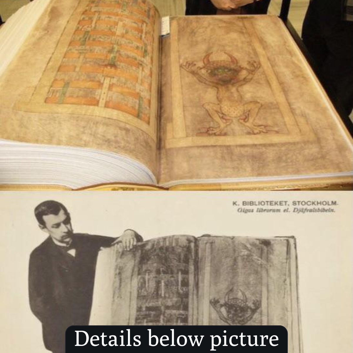 The Codex Gigas, also known as the Devil’s Bible